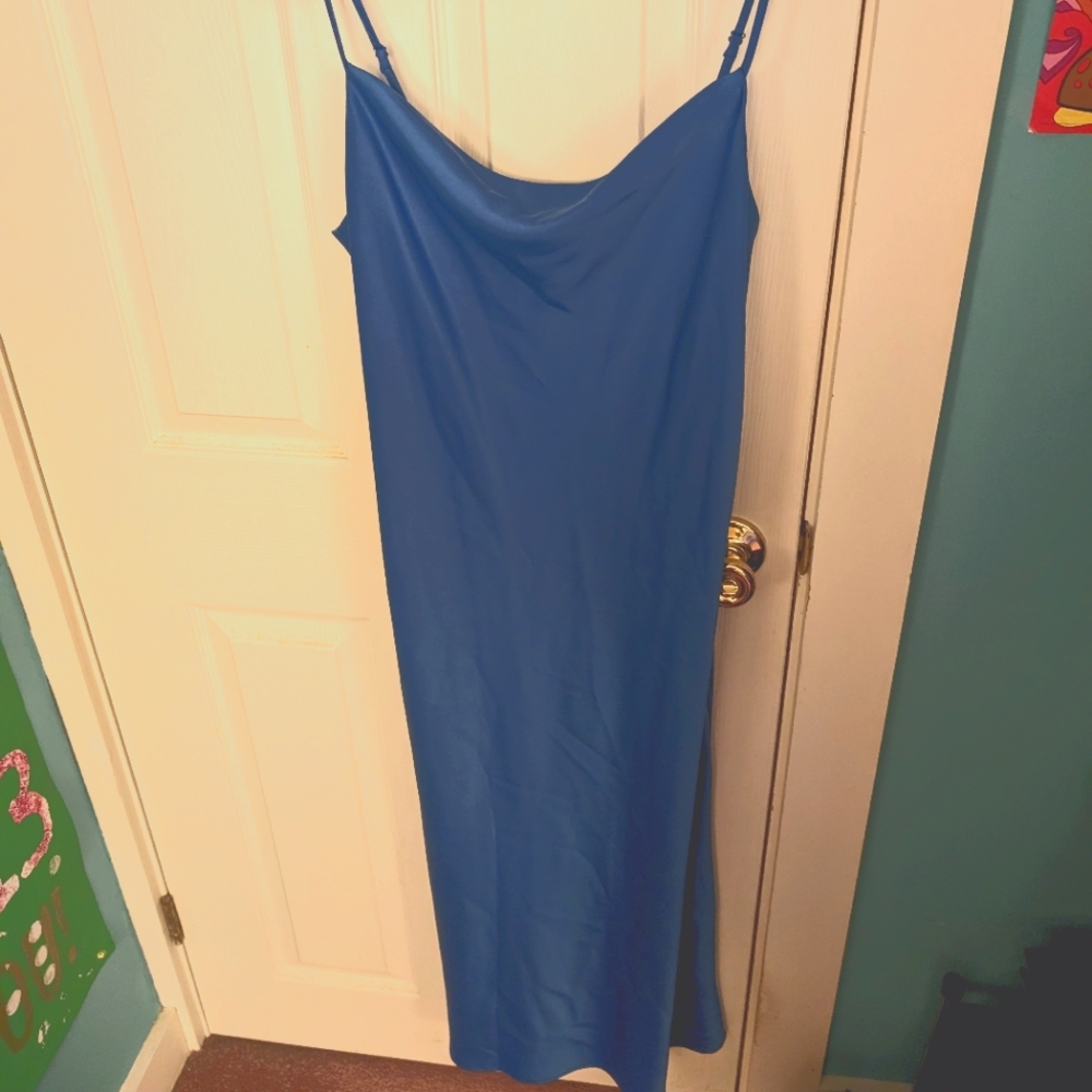 Cowl neck maxi dress